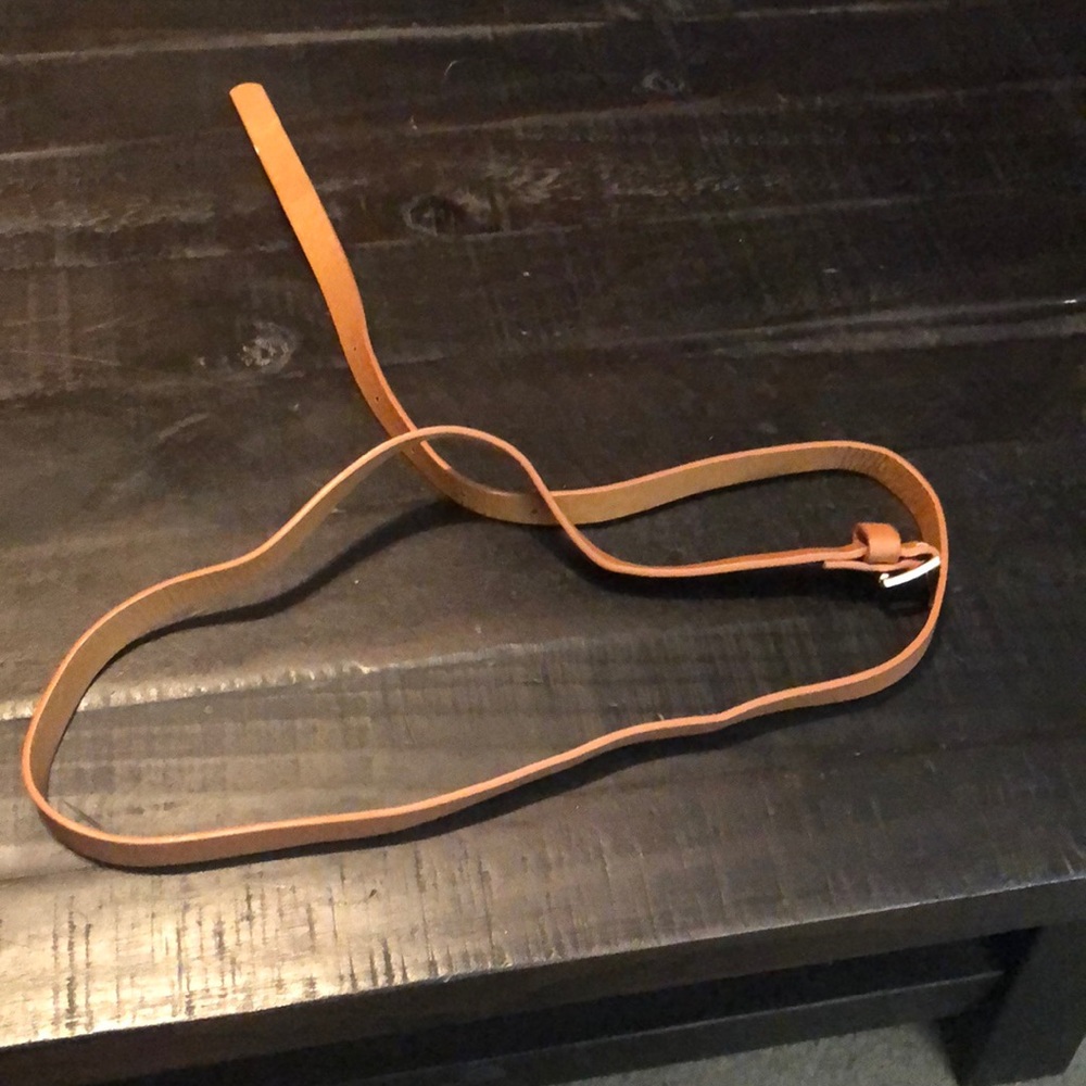 Faux leather thin belt, 2XL (44 inch long)